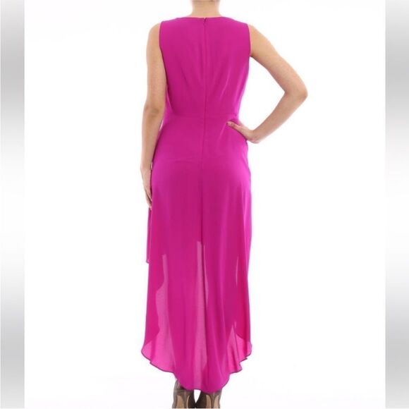 Bcbg Maxazria Elegant Pink Sleeveless high low Dress, US0 - Picture 4 of 12